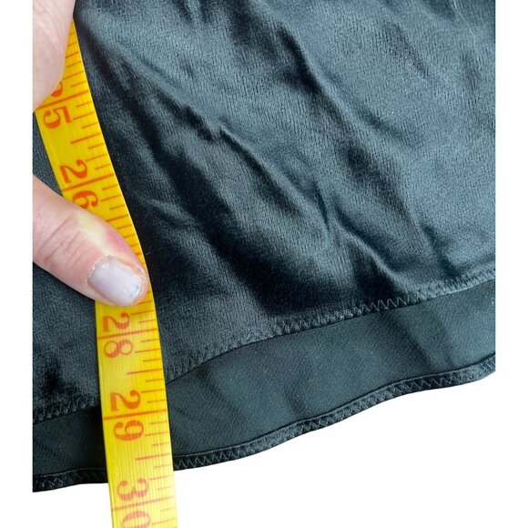 Sunday Best Black Noir "Throne" Slip Dress 2XS Satin Spaghetti Straps NWT - Picture 6 of 10